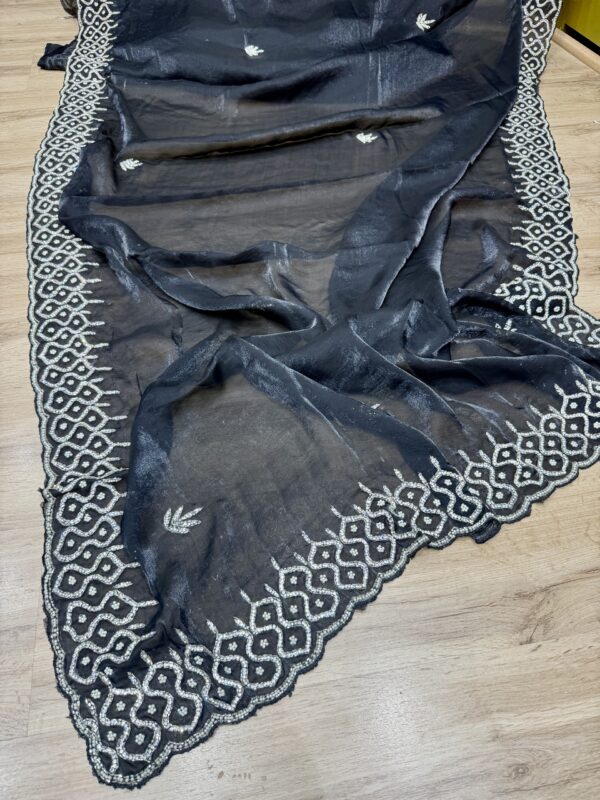black fendi saree