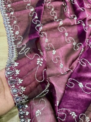 Heavy Katdana Jaal Jimmy Choo Saree