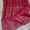 maroon jimmy choo saree