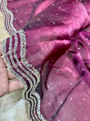 Fendi Handwork Border Sarees Online